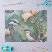 Papier Mousseline Jardin Whimsical Aquarelle avec Découpage d'oiseau (Artisanat)