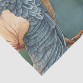 Papier Mousseline Jardin Whimsical Aquarelle avec Découpage d'oiseau (Détail)