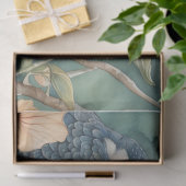 Papier Mousseline Jardin Whimsical Aquarelle avec Découpage d'oiseau (Cadeau)