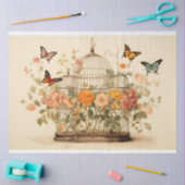 Papier Mousseline Jardin Whimsical : Découpage de cage d'oiseaux (Artisanat)