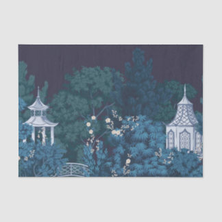 Papier Mousseline Jardins de la Lune enchantés Chinoiserie