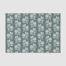 Jasmin Fleurs Vintages Fleur  Motif Floral Gris