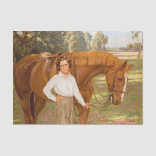 Papier Mousseline Jasmine le Cheval (par Algernon Talmage) (Recto)