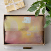 Papier Mousseline Jaune Abstrait moderne (Cadeau)