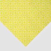 Papier Mousseline Jaune Avec Cercles Blancs (Détail)