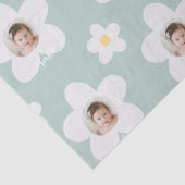 Papier Mousseline Jaune de marguerite de premier anniversaire boho r (Détail)