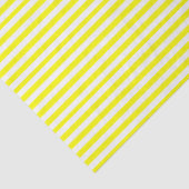 Papier Mousseline Jaune Ensoleillé et Rayures Blanches (Détail)