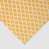 Papier Mousseline Jaune et motif d'or de Quatrefoil (Détail)
