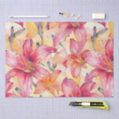 Papier Mousseline Jaune rose (Artisanat)