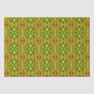 Papier Mousseline Jaune rouge vert Noël Déco Motif cadeau de fête