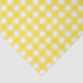 Papier Mousseline Jaune soleil En vichy Motif vérifié (Détail)