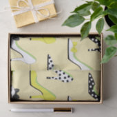 Papier Mousseline Jaune talons haute mode (Cadeau)