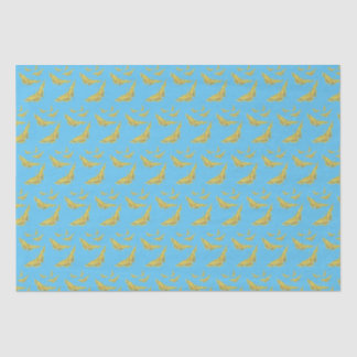 Papier Mousseline Jaune Vieux Monde Swallowtail motif papillon