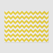 Papier Mousseline Jaune Zigzag, Jaune Chevron, Motif géométrique (Recto)