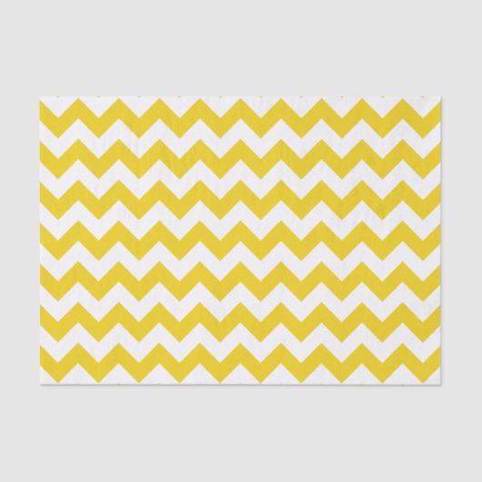 Papier Mousseline Jaune Zigzag, Jaune Chevron, Motif géométrique (Recto)