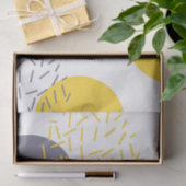 Papier Mousseline Jaunissez, refroidissez, art géométrique moderne (Cadeau)