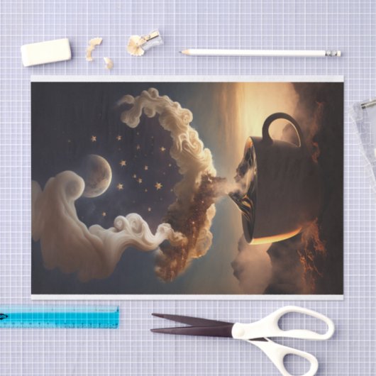 Papier Mousseline Java Univers, café céleste (Artisanat)