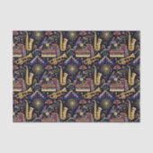 Papier Mousseline Jazz Age Celebration Pattern (Recto)