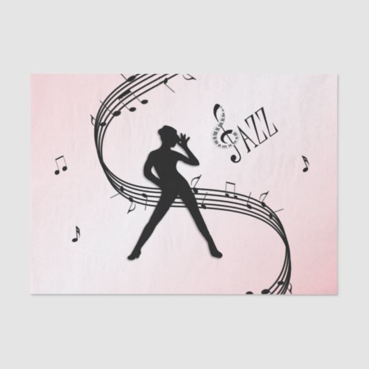 Papier Mousseline Jazz Dance Pink (Recto)