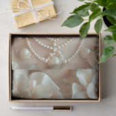 Papier Mousseline Jazz Era Lady avec Floral Casquette Decoupage (Cadeau)