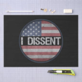 Papier Mousseline Je Cite Dissidemment Le Drapeau Américain Hommes F (Artisanat)