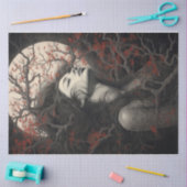 Papier Mousseline Je n'irai pas (Artisanat)