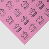 Papier Mousseline Je suis heureux quand je couds (Détail)