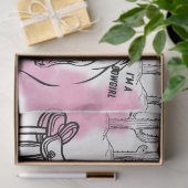 Papier Mousseline Je suis un thème de cowgirl (Cadeau)