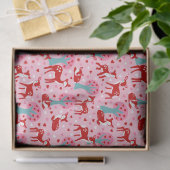 Papier Mousseline Je T'Aime Cher Valentines Day Deer Patternes (Cadeau)