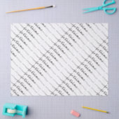 Papier Mousseline je t'aime - Je t'aime en français - noir (Artisanat)