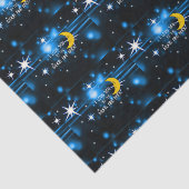 Papier Mousseline Je t'aime sur la lune et le dos - Ciel étoilé (Détail)