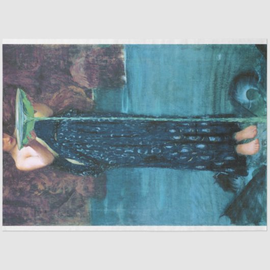 Papier Mousseline Jealous Circe, John William Waterhouse (Recto)