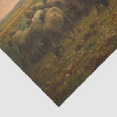 Papier Mousseline Jean-Francois Millet - Berger et troupeau 1863 (Détail)
