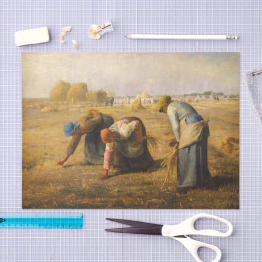 Papier Mousseline Jean-François Millet - Les Gleaners (Artisanat)
