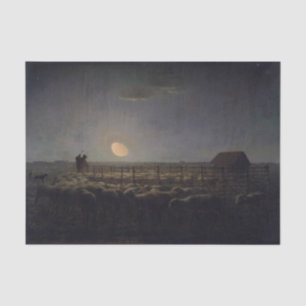 Papier Mousseline Jean-Francois Millet - Plié, Lune 1860