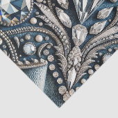 Papier Mousseline Jean pailleté Denim & Diamonds  (Détail)