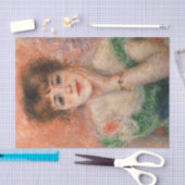 Papier Mousseline Jeanne Samary en robe basse cou (par Renoir) (Artisanat)