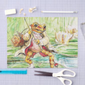 Papier Mousseline "Jeremy Fisher attrape un poisson" par Beatrix Pot (Artisanat)