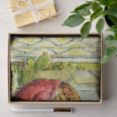 Papier Mousseline "Jeremy Fisher lit les nouvelles" par Beatrix Pott (Cadeau)