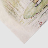 Papier Mousseline "Jeremy Fisher sur une Lilypad" par Beatrix Potter (Détail)