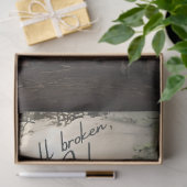 Papier Mousseline Jésus Nous sommes tous brisés Découpage Tissu Papi (Cadeau)