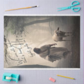 Papier Mousseline Jésus Nous sommes tous brisés Découpage Tissu Papi (Artisanat)