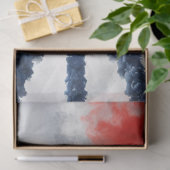 Papier Mousseline Jet Smoke Trails Red White Blue Decoupage (Cadeau)