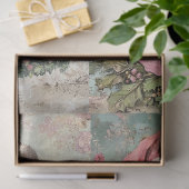 Papier Mousseline Jeu de 4 pages de découpage Père Noël rose (Cadeau)