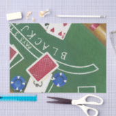 Papier Mousseline Jeu de Blackjack avec chips par Chariklia Zarris (Artisanat)