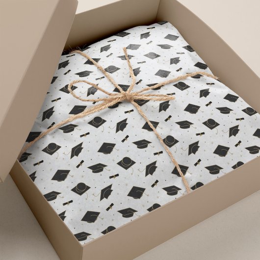 Papier Mousseline Jeu de capuchon noir