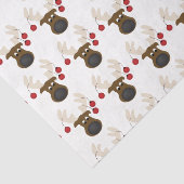 Papier Mousseline Jeu de découpage Noël de rennes mignons (Détail)
