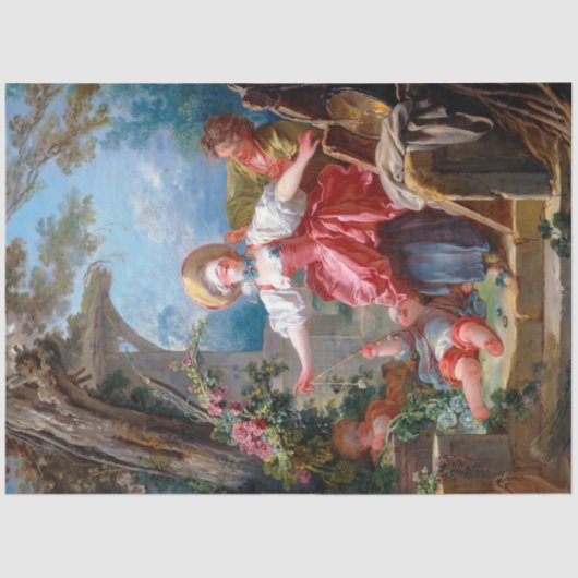Papier Mousseline Jeu de Tag, Fragonard (Recto)