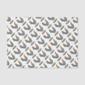 Papier Mousseline Jeu Hen Bleu Rouge (Recto)