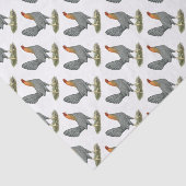 Papier Mousseline Jeu Hen Bleu Rouge (Détail)